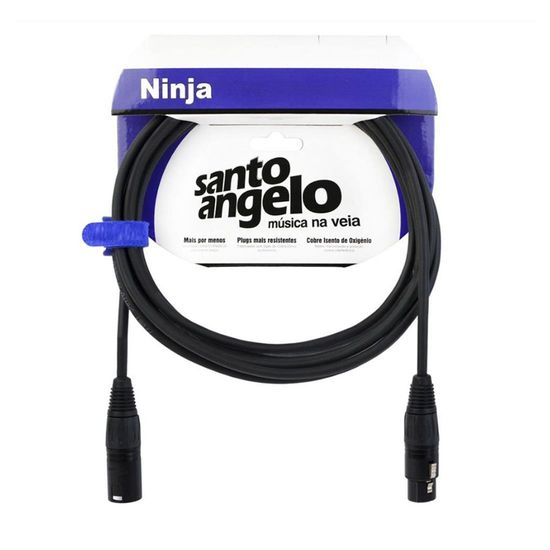 Cabo Santo Angelo Ninja Lw - Xlr (m) X (f) Xlr - 4,57m - 15FT - Para Microfone