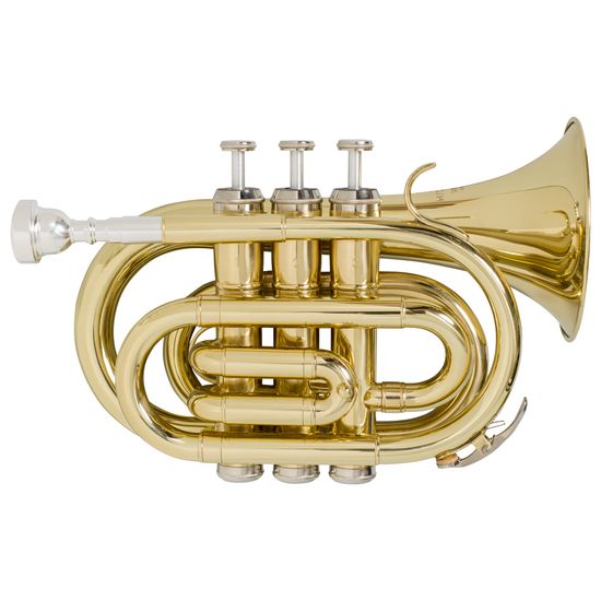 Trompete Pocket em Bb (Si Bemol) Michael WPKM35N Portátil - Laqueado