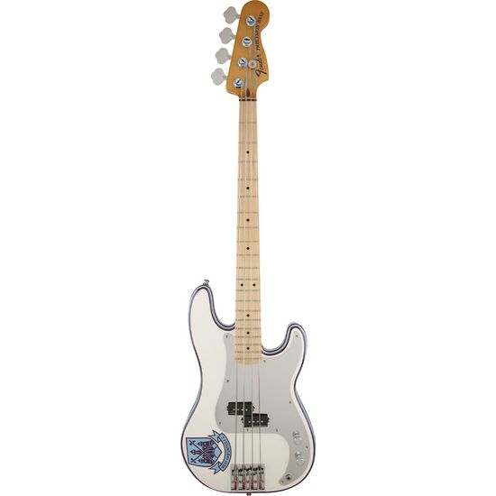 Contrabaixo Fender SIG Series Steve Harris P Bass Olympic Wh Stripe 014-1032-305