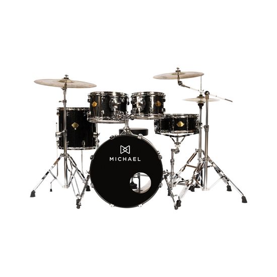 Bateria acústica Michael Legacy DML420 SBK - Sparkle Black Bateria acústica Michael Legacy DML420 SBK - Sparkle Black