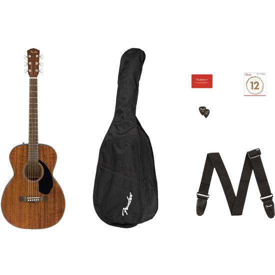 Violão Acústico Concert Fender Mahogany CC60S Com Palheta, Capa e Correia