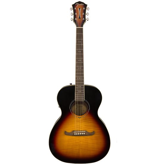 Violão Eletroacústico Aço Concert Fender FA-235E Indian Laurel 3-tone Sunburst