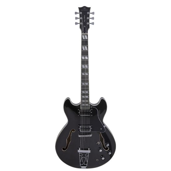 Guitarra Semiacústica HB Michael Jazz Action GM1159N MBK Metallic Black