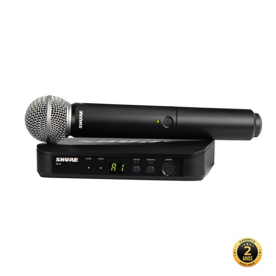 Sistema Microfone Sem Fio Shure BLX24/SM58
