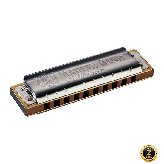 Gaita Hamornica Marine Band 1896/20 E - HOHNER Gaita Hamornica Marine Band 1896/20 E - HOHNER
