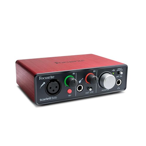 Interface Para Gravação de Áudio USB Focusrite Scarlett Solo