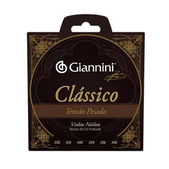Encordoamento Giannini GENWPA para Violão -  Nylon - PESADA