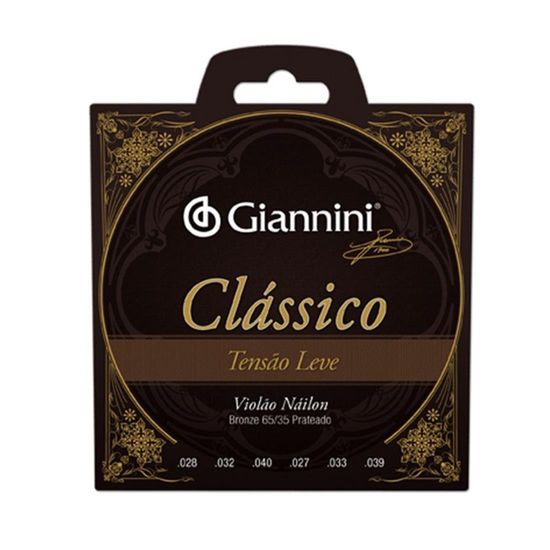 Encordoamento Giannini GENWPL para Violão - Nylon – Leve Encordoamento Giannini GENWPL para Violão - Nylon – Leve