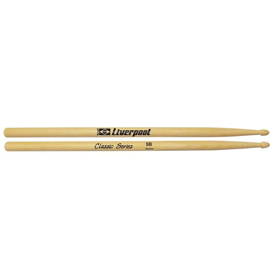Baqueta Liverpool LL 5BM 5B Classic Series - Ponta de Madeira
