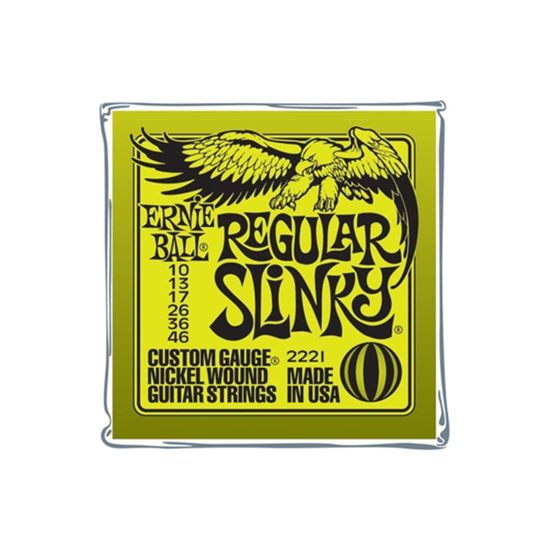 Encordoamento Ernie Ball Para Guitarra 2221 010 Encordoamento Ernie Ball Para Guitarra 2221 010