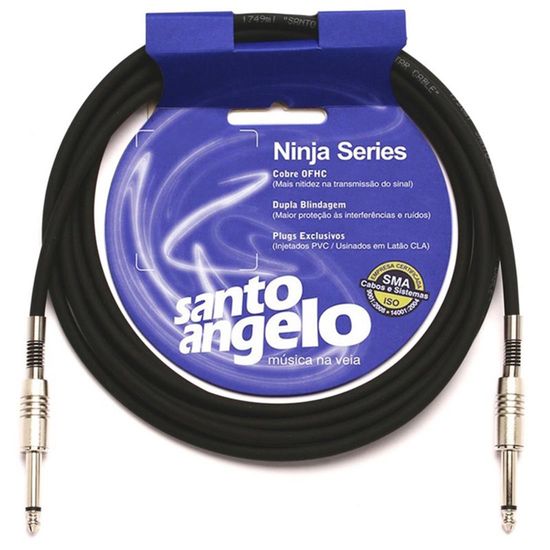 Cabo Santo Angelo Ninja 10FT 3.05m - Preto Cabo Santo Angelo Ninja 10FT 3.05m - Preto