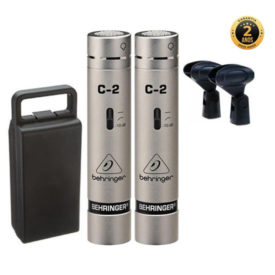 Microfone Behringer C2 Condensador Cardióide Microfone Behringer C2 Condensador Cardióide