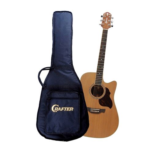 Violão Elétrico Crafter DE7N Cordas em aço - Natural - serenata