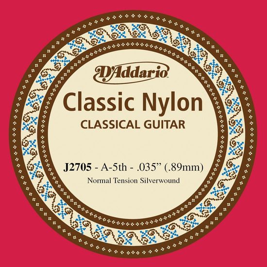 Corda Avulsa Para Violão Daddario J2705 .035 Lá Nylon Tensão Média Corda Avulsa Para Violão Daddario J2705 .035 Lá Nylon Tensão Média