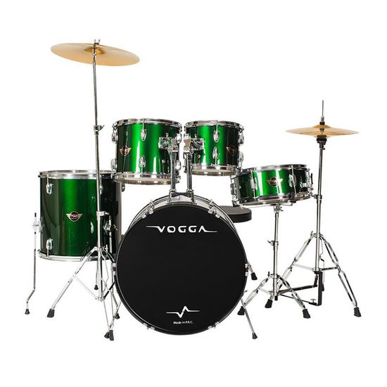 Bateria Acústica Vogga Talent VPD920 GR - Verde Bumbo 20'