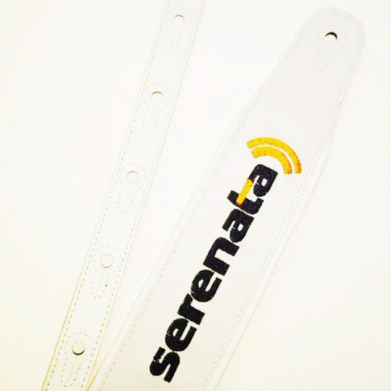 Correia Basso Em Couro Sintético Branco Para Violão, Guitarra e Baixo CLAPER13 Correia Basso Em Couro Sintético Branco Para Violão, Guitarra e Baixo CLAPER13