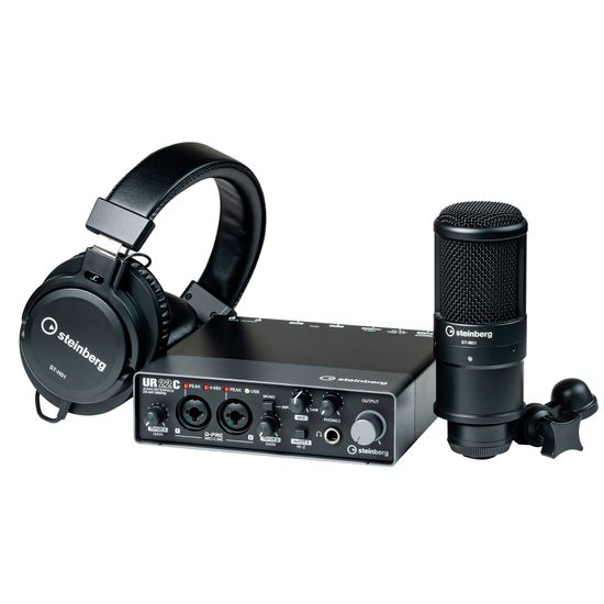 Kit de Gravação Steinberg UR22C para Home Studio