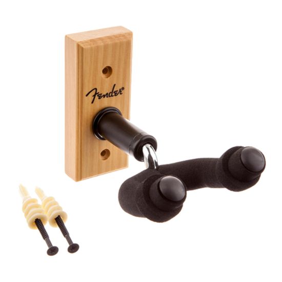 Suporte de Parede para Guitarra Violão Baixo Fender Wall Hangers Madeira Natural