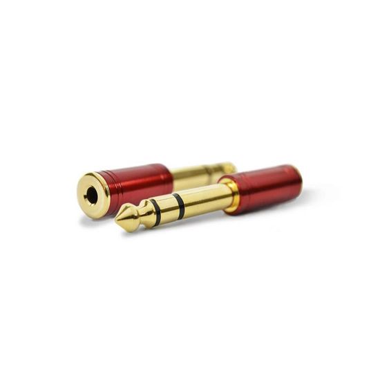 Adaptador Santo Angelo P2/P10 Stereo Niquelado Vermelho