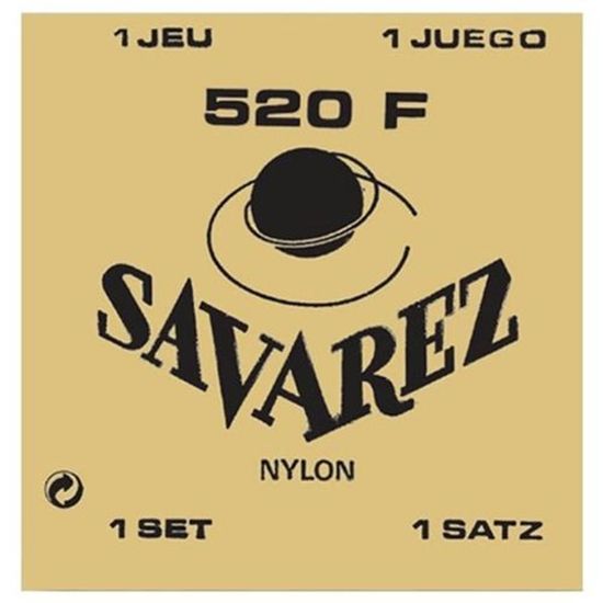 Cordas Savarez Tradicional 520F Violão Nylon Tensão Alta Corda G Revestida