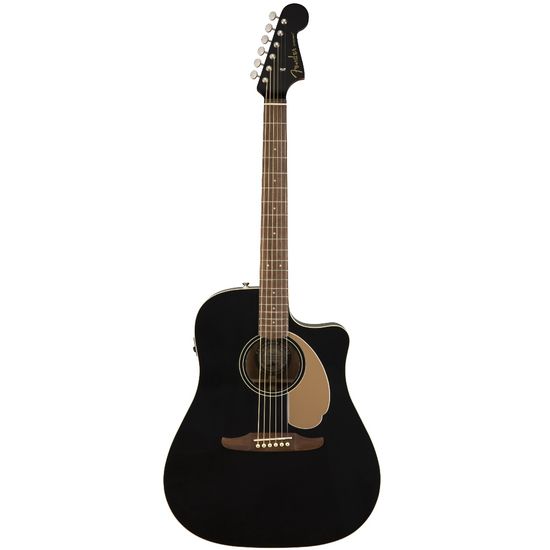Violão Eletroacústico Aço Fender Redondo Player 097-0713-506 Jetty Black