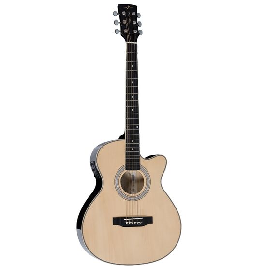 Violão Eletroacústico Vogga Mini Jumbo Aço VCE330 Natural Violão Eletroacústico Vogga Mini Jumbo Aço VCE330 Natural