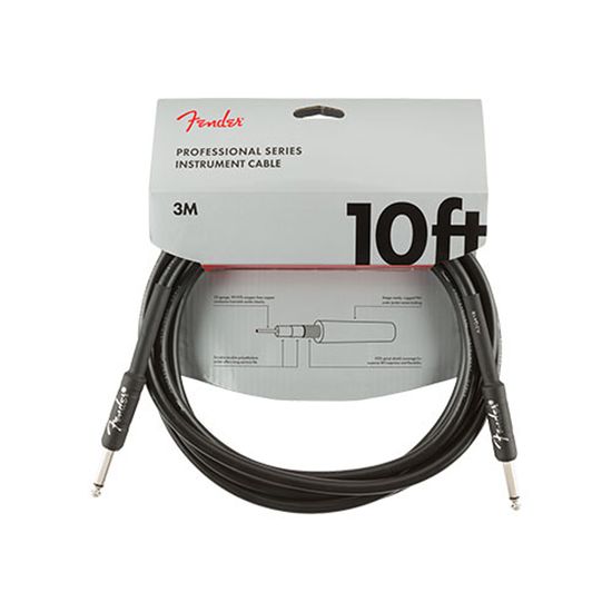 Cabo P10xP10 Reto 3 metros Fender Professional Series Preto Cabo P10xP10 Reto 3 metros Fender Professional Series Preto