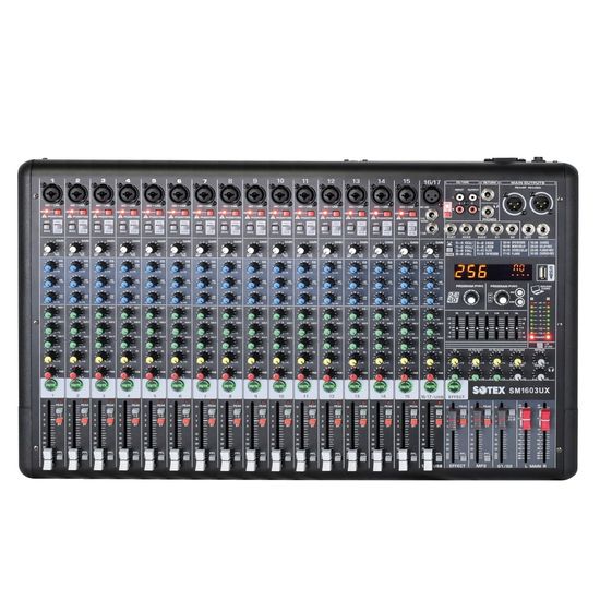 Mesa de Som Sotex 16 canais SM1603UX