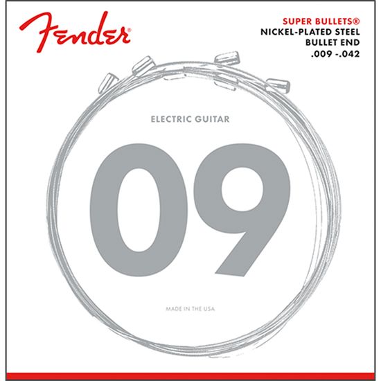 Encordoamento para Guitarra Aço .009 .042 Fender 3250L Niquelado 9 42
