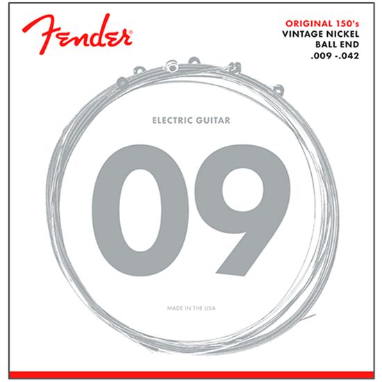 Encordoamento para Guitarra Aço .009 .042 Fender 150L Niquelada 09 42