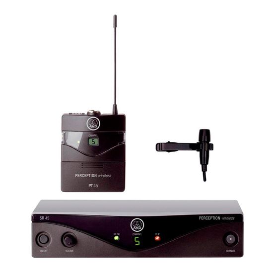 Microfone Wireless de Lapela PW45 U2 AKG