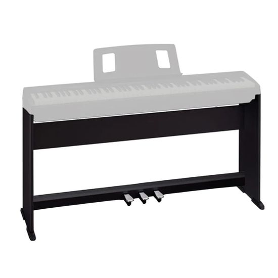 Suporte e Pedal Triplo Para Piano Digital Roland KPD-70 e KSC-70