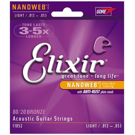 ENCORDOAMENTO VIOLAO ELIXIR  ACO 012 ENCORDOAMENTO VIOLAO ELIXIR  ACO 012