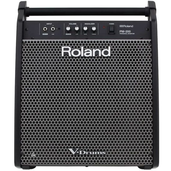 Amplificador Roland Pm-200 180w Preto Para Baterias V-drums Roland Amplificador Roland Pm-200 180w Preto Para Baterias V-drums Roland