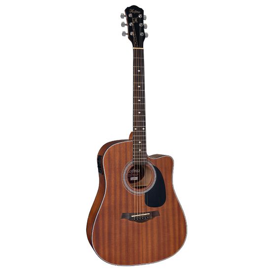 Violão Elétrico Hofma HMF250 STNT Folk Aço - Natural Acetinado