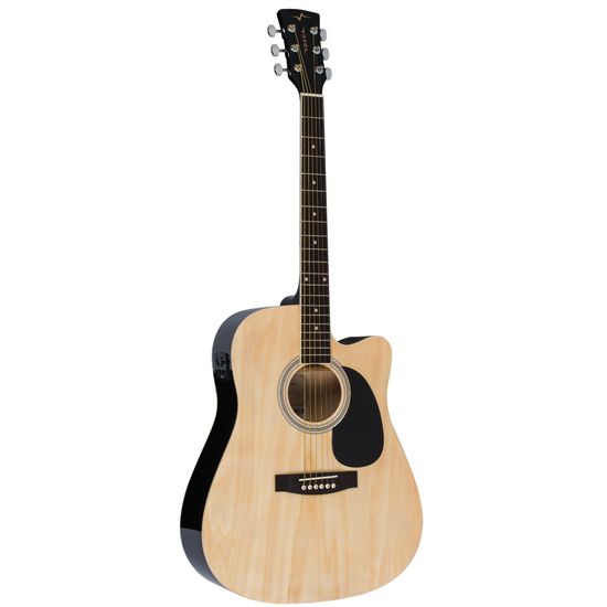 Violão Elétrico Aço Vogga Folk VCK370 NT 6 Cordas Natural Violão Elétrico Aço Vogga Folk VCK370 NT 6 Cordas Natural