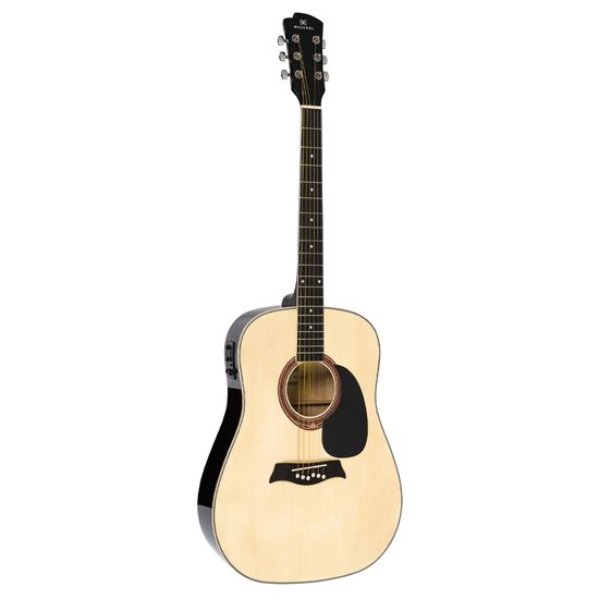 Violão Elétrico Michael Folk VMF360 NA Natural Cordas de Aço