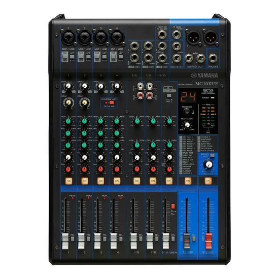 Mesa de Som 10 Canais Yamaha Mg10xuf Com Fonte 110V
