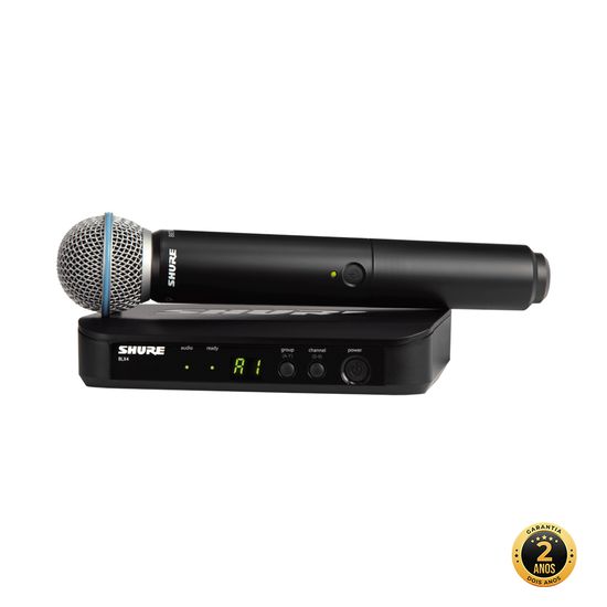 Microfone Shure BLX24/B58 - Sem fio Microfone Shure BLX24/B58 - Sem fio