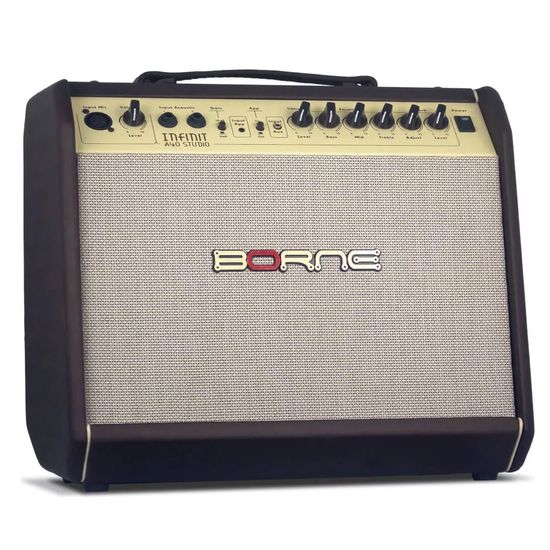 Amplificador Borne Infinit A40 Marrom Para Violão