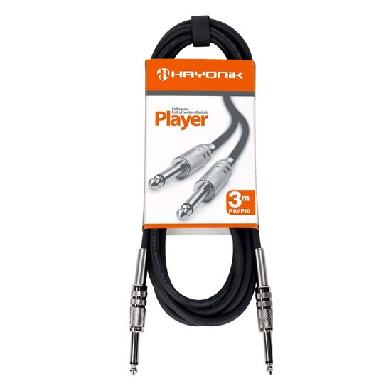 Cabo para Instrumentos Hayonik Linha Brasil P10 x P10 3M