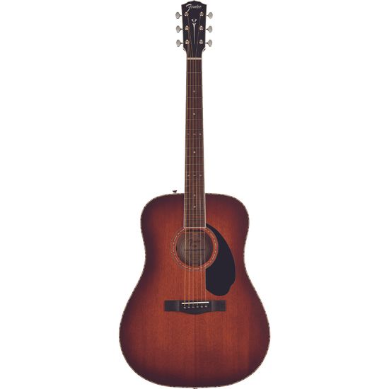 Violão Eletroacústico Fender Paramount PD-220E Case 097-0310-337 Aged Cognac Burst