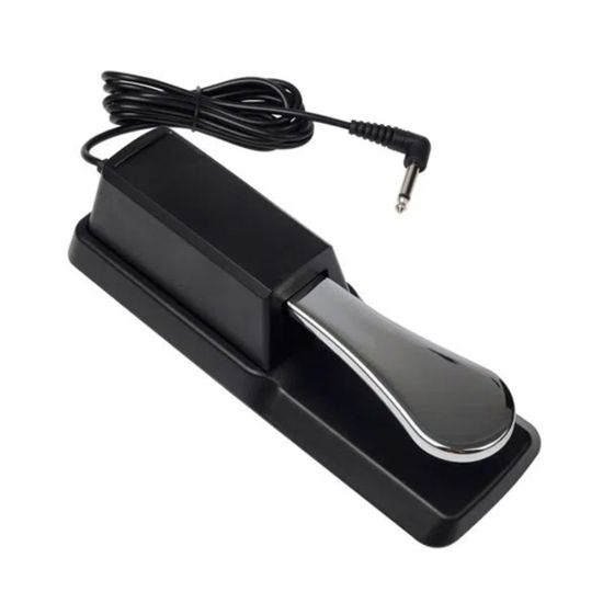 Pedal de Sustain para Teclado e Piano Smart SMPS-02 Com Chave Inversora