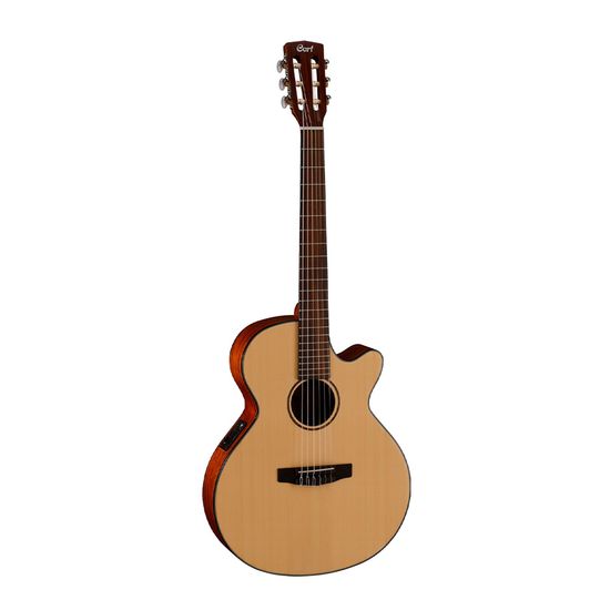 Violão Cort Cec 3 Ns Natural Fosco Nylon Com Cutaway
