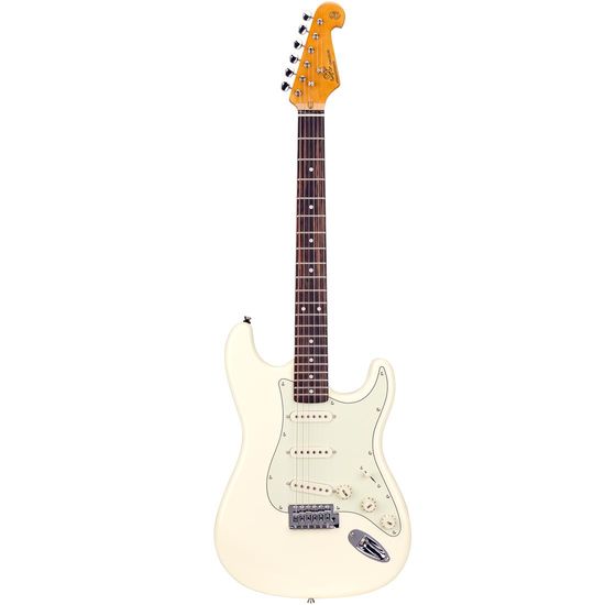 Guitarra Stratocaster SX SST62 VWH - Vintage White - Com Capa Guitarra Stratocaster SX SST62 VWH - Vintage White - Com Capa