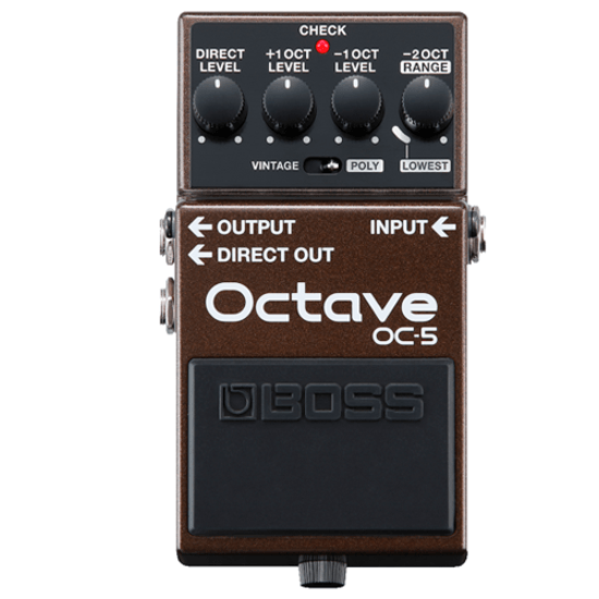Pedal para Guitarra e Contrabaixo Oitavador Boss OC-5