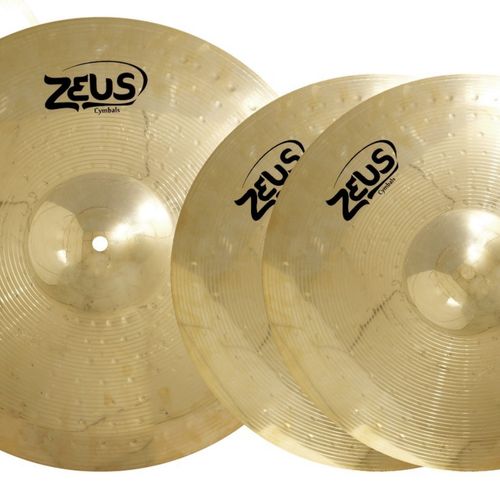 Kit de Pratos Zeus Beginner Set C 13' 16' 20' - Com Bag - serenata