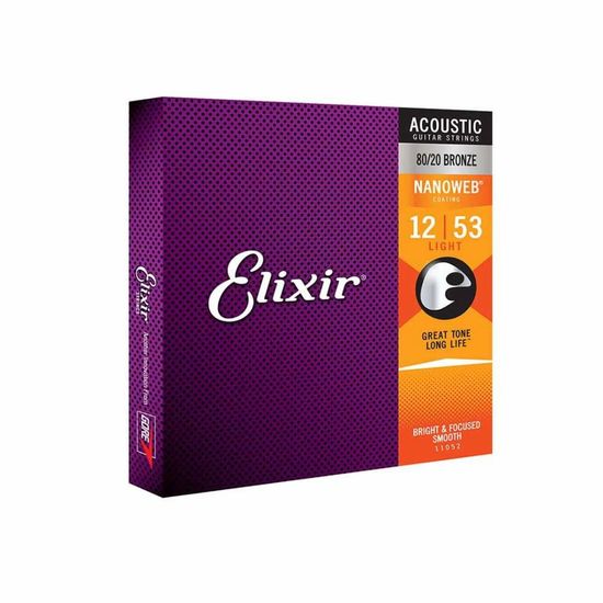 Encordoamento Violão Elixir 8090 012 Light Encordoamento Violão Elixir 8090 012 Light