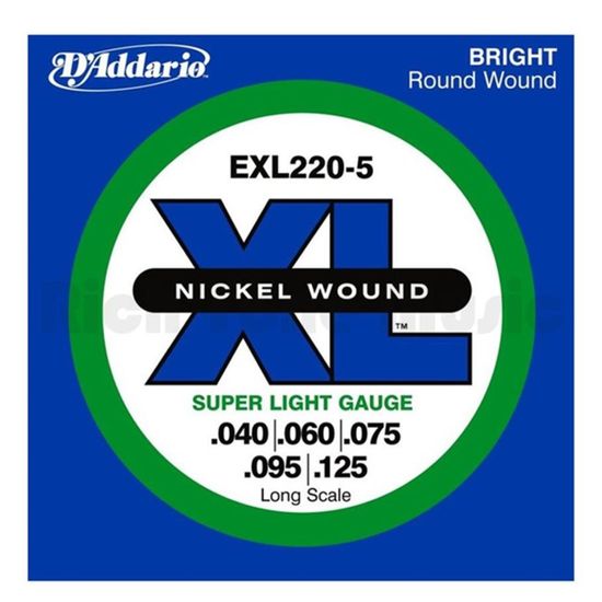 Encordoamento Contrabaixo Daddario EXL220-5 .045-.125 5 Cordas Encordoamento Contrabaixo Daddario EXL220-5 .045-.125 5 Cordas