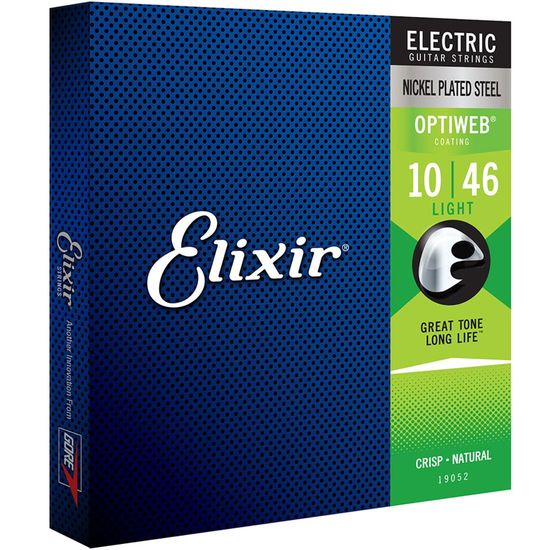 Encordoamento Guitarra Elixir 19052 .010-.046 Optiweb Light